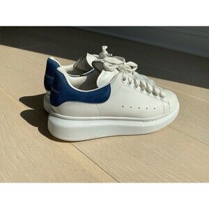 Alexander McQueen Sneakers White/Royal Blue—Size 38—Fits Women’s 8—EUC
